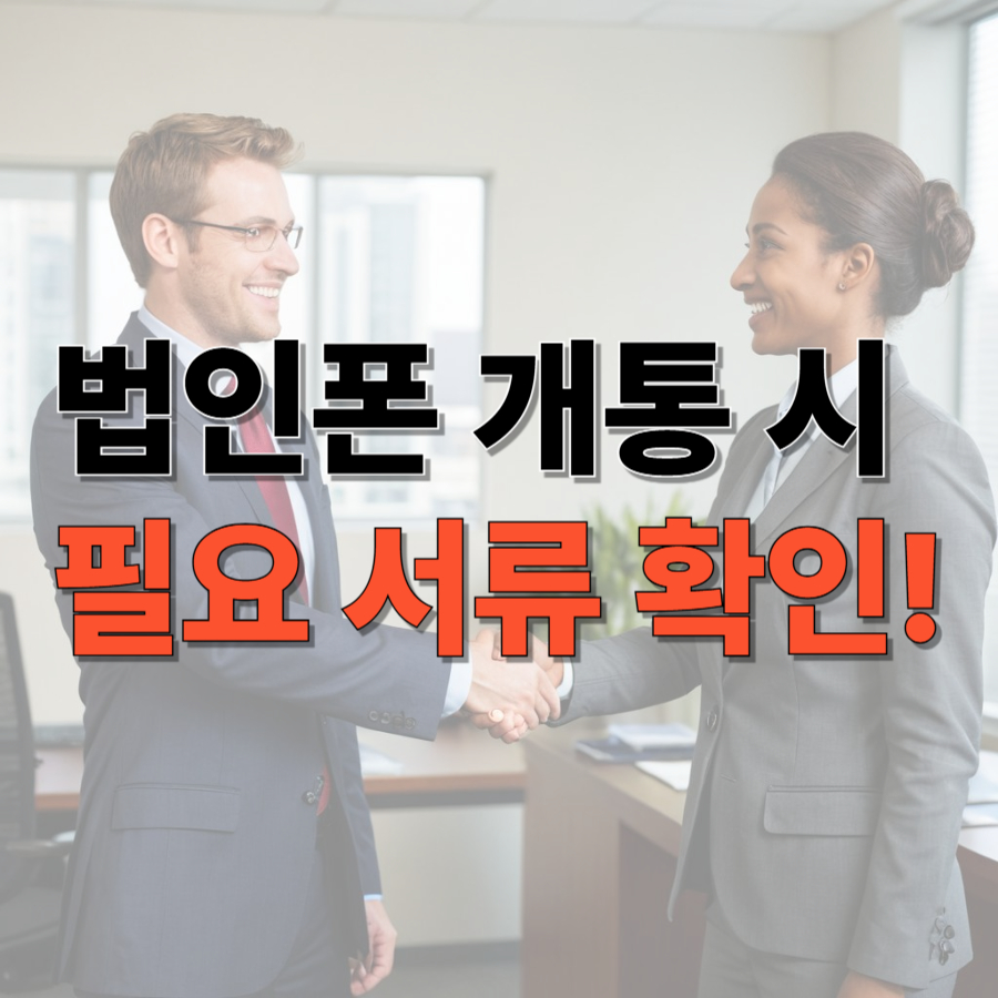 법인폰 개통 방법 이미지3