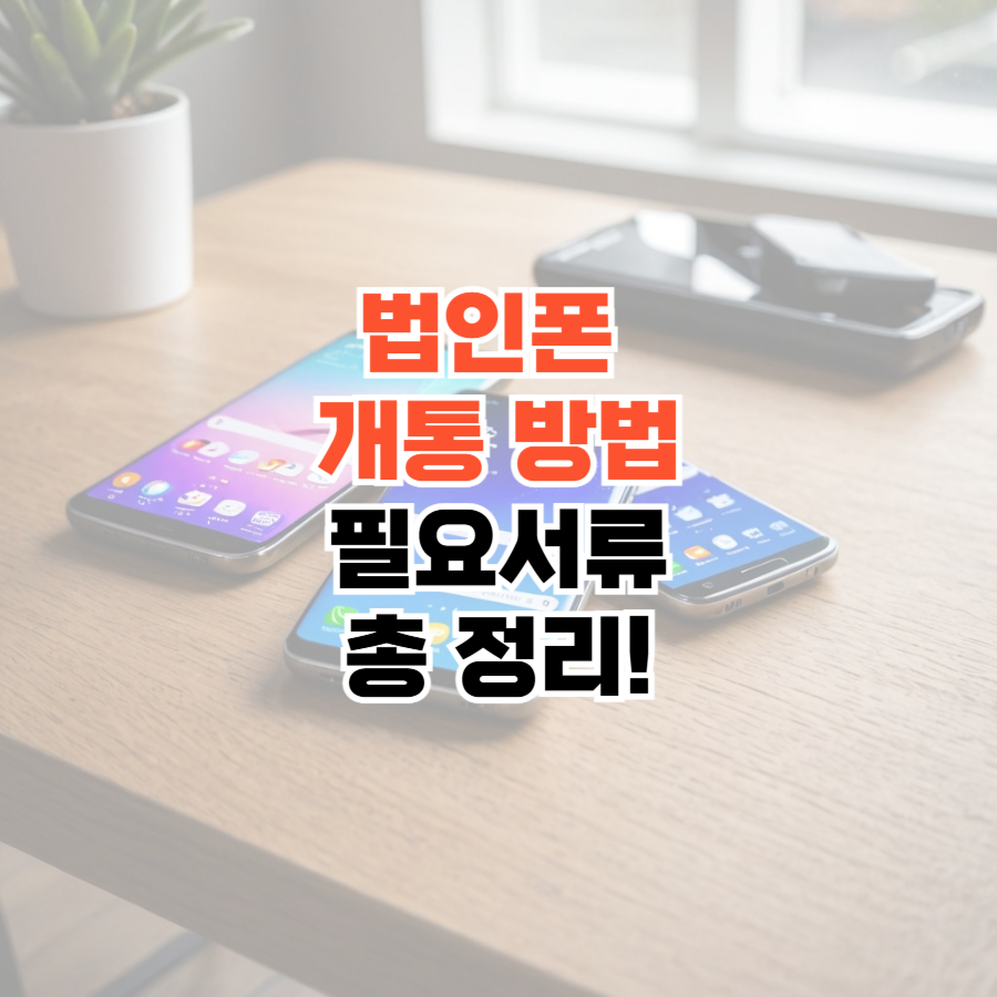 법인폰 개통 방법 썸네일