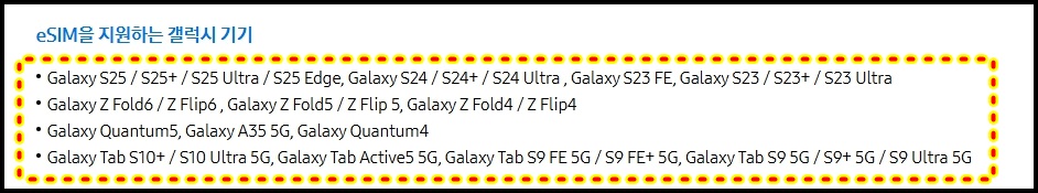 esim 지원기종 아이폰